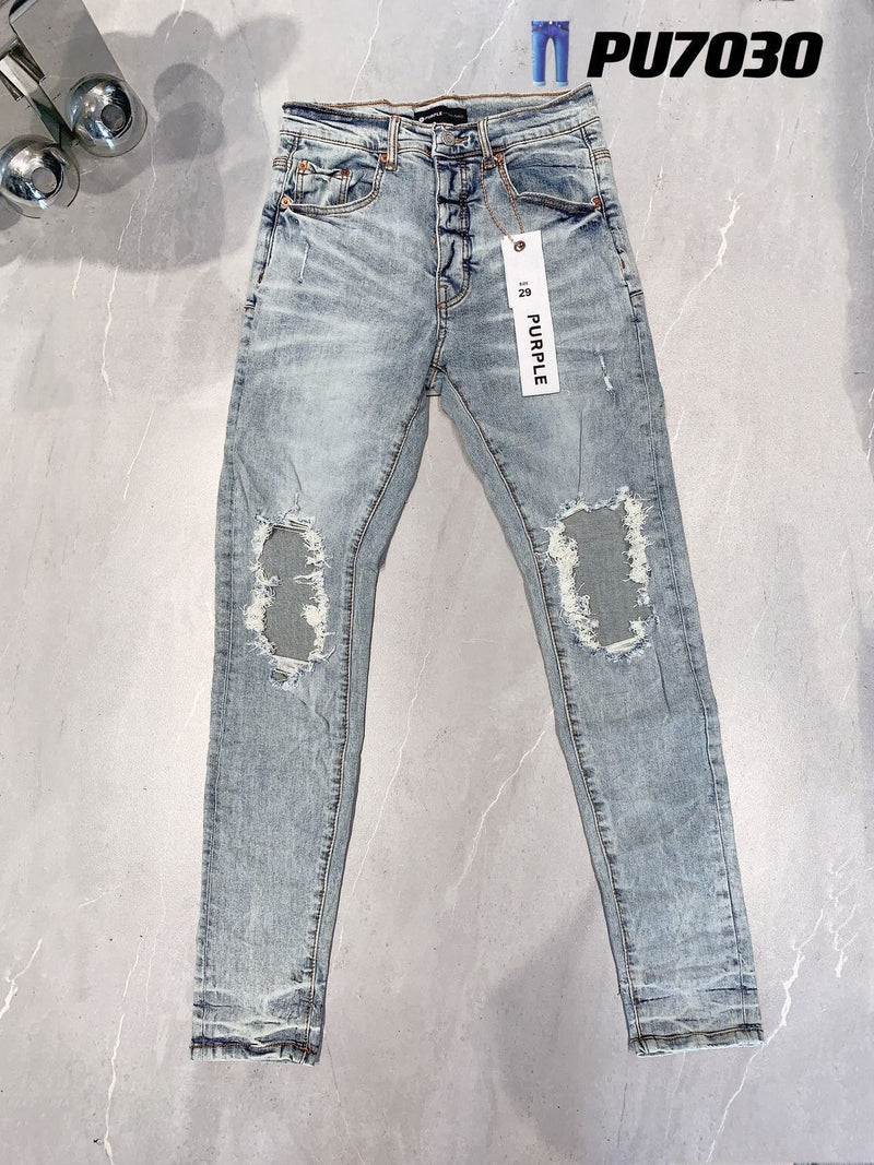Purple Brand Jeans Hole Worn Jeans #7030