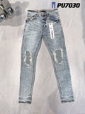 Purple Brand Jeans Hole Worn Jeans #7030