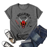 Hellfire Club Shirt Printed Top Short Sleeve Summer