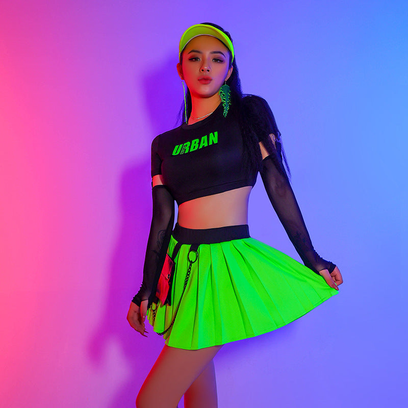 Women Rave Outfits Tops Sexy Jazz Costumes Performance Wear