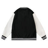 Baby Blue Varsity Jacket Spring and Autumn Baseball Uniform Men and Women Loose Jacket Coat