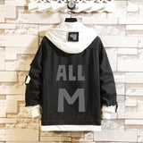 Comic Denim Jacket Men's and Women's Fashion Denim Jacket Top