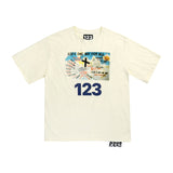 Rrr123 T Shirt Fog with Rrr123 Joint Cross Print
