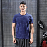 Sweat Wicking Shirt Men's Sports Short Sleeve Loose Casual