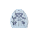 Mens Fall Outfits Cartoon Knitwear Men's and Women's Sweaters Student Hip Hop Cute Casual Couple Outfit Top
