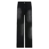 Julia Fox Low Rise Trousers Pocket Loose Wide Leg Pants Trousers for Women