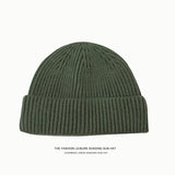 Toboggan Hat Knitted Skullcap Trendy Autumn and Winter