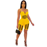 See through Pants Suit Women's Fashion Sexy Suspender Jumpsuit Shorts
