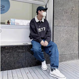 Fear of God Essentials 1977 Rugby Wheat Sweater Fog Printed Casual Loose