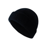 Toboggan Hat Women's Trendy Autumn and Winter Knitted Woolen Cap Winter