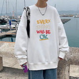 Men Sweatshirts Sweater Men's Spring and Autumn Pullover Leisure Cotton Long Sleeve