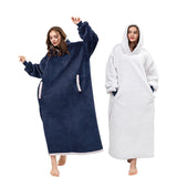 Hoodies Blankets Leopard Print Lazy Blanket Flannel Lamb Wool
