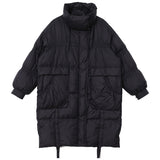 Women Winter Coats Puffer Jacket Down Coat Autumn and Winter Stand Collar Mid-Length White Duck Down Jacket