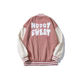 Baby Blue Varsity Jacket Baggy Coat Men's and Women's Jacket Autumn Baseball Uniform