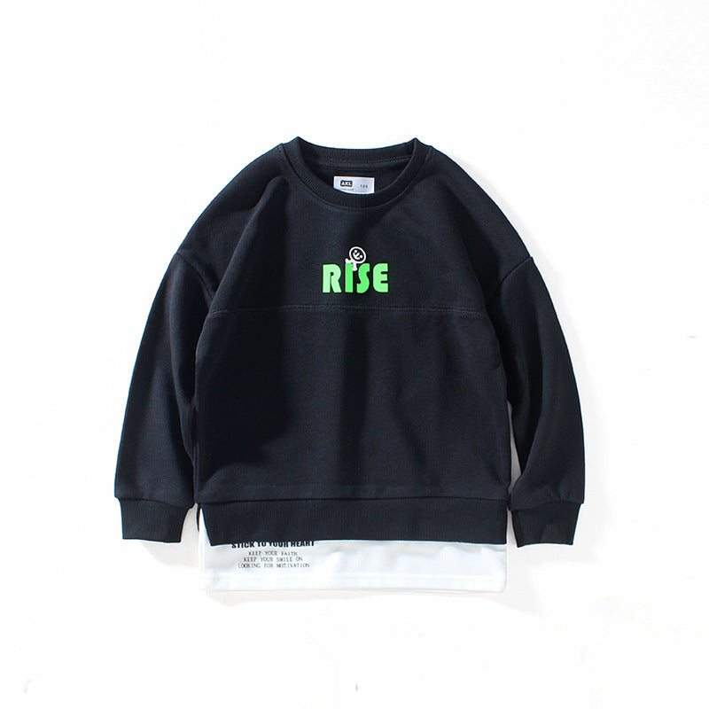 Children Boy Hoodie Spring and Autumn Children's Clothing Long Sleeve Sweater Long Sleeve