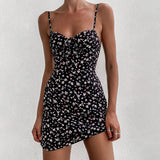 Mini Club Dresses Women's Backless Floral Dress