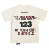 Rrr123 T Shirt Python Foam Printed Loose T-shirt