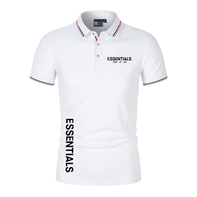Men Fog Fear of God Essentials Polo Shirt Letter Print