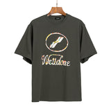 We11 Done T Shirts Graffiti Retro Poster Summer Casual Men and Women