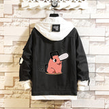 Comic Denim Jacket Anime Leisure Men's and Women's Coats Denim Jacket