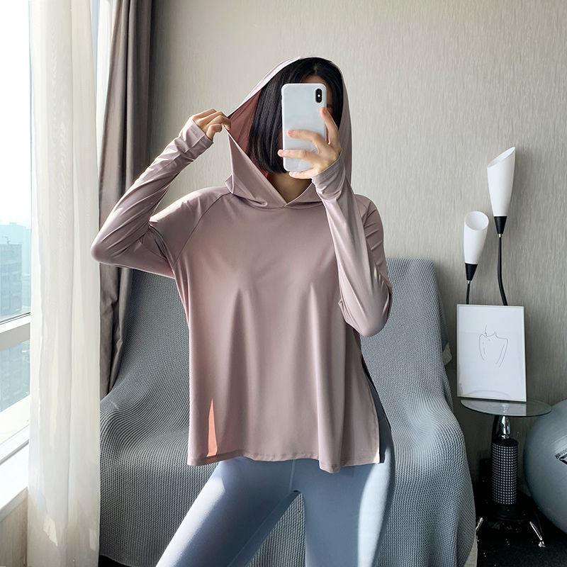 Moisture Wicking Hoodie Running Smock