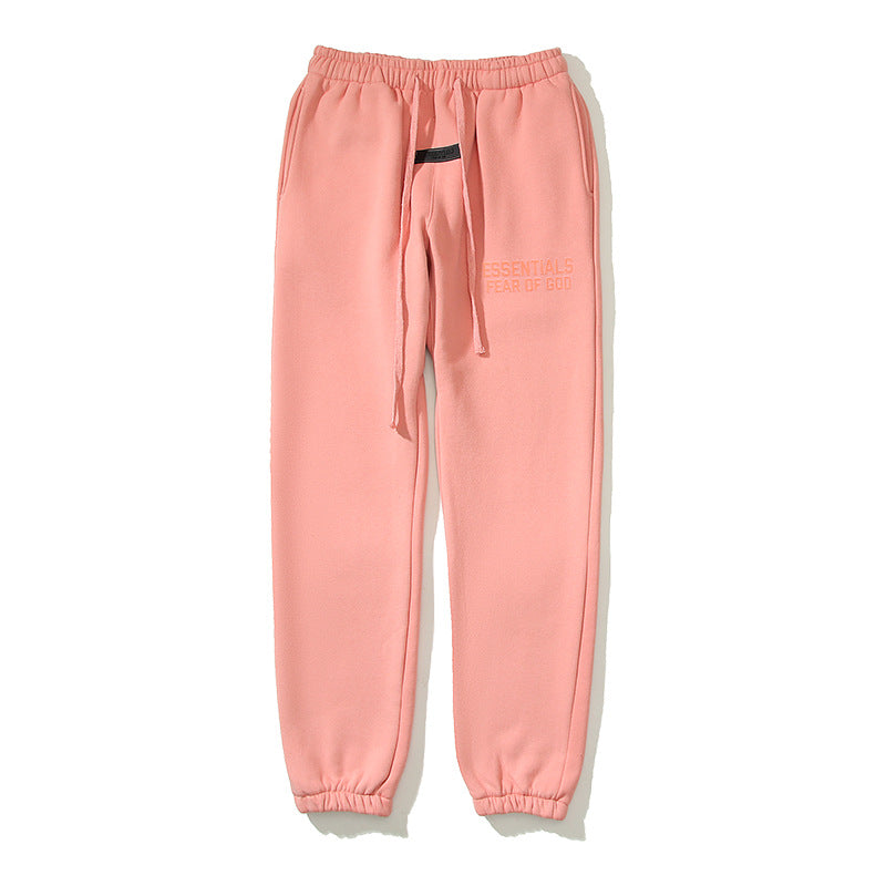 Kanye West Sunday Service Pant Fog Loose Flocked Printed Ankle Banded