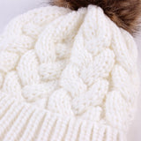 Women Winter Hats Winter Wool Hat Solid Color Women Warm Knitted Hat
