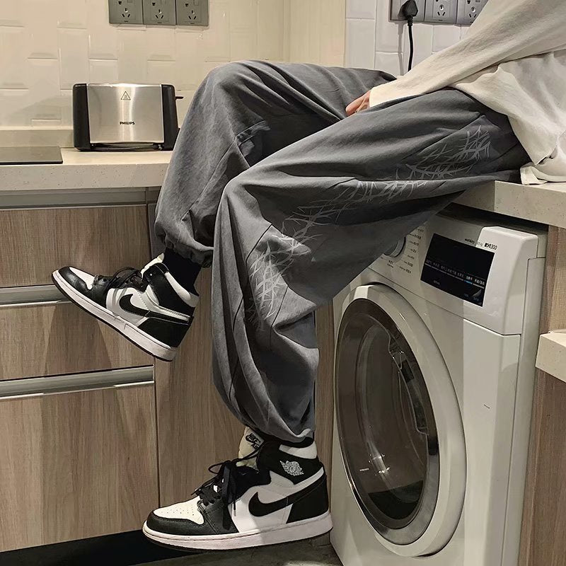 Men Pants Spring and Summer Pants Men's Loose Sports Thin Section Casual