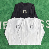 Fog Fear of God Essentials T Shirt Long Sleeve inside-out Wear High Street Bottoming Shirt