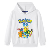 Children Pokemon Pikachu Hoodie Spring and Autumn Boys and Girls Cotton Hooded Sweater