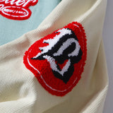 Corduroy Varsity Jacket Vintage Multicolor Jacket Embroidered Baseball Uniform Men's and Women's Spring and Autumn Baggy Coat