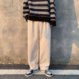 Men Pants Corduroy Casual Pants Loose Trousers