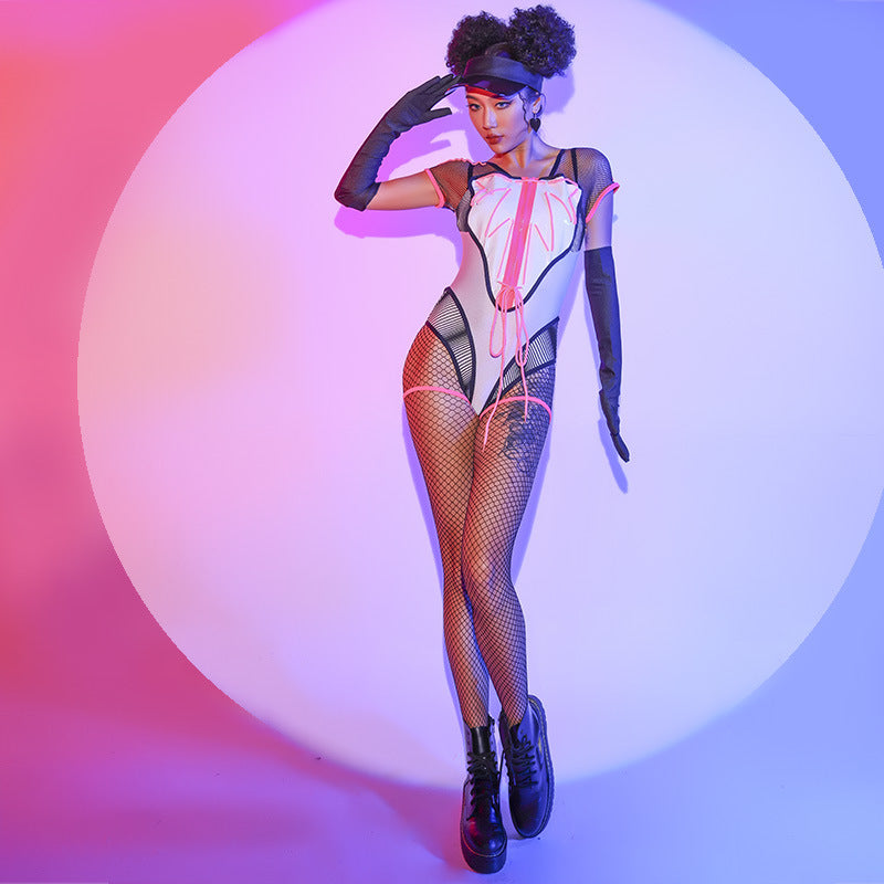 Women Rave Outfits Tops Sexy Nightclub Stage Wear Women