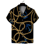 Men Beach T Shirts Men's Spring Leisure Short Sleeve Shirt