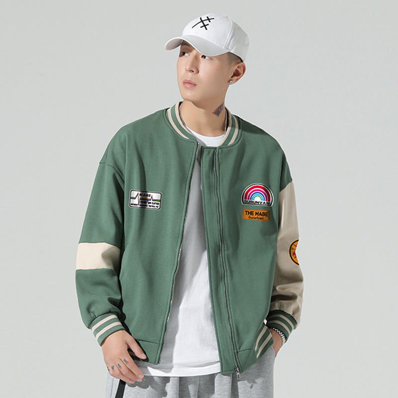 Jock Jacket Men's Jacket Fall Men's Clothing Sports Jacket Baseball Uniform Casual Boys Pilot Clothes