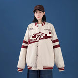 Black Varsity Jacket Autumn Flying Baseball Uniform Jacket Coat Boys and Girls Couple Rib Embroidery Neutral