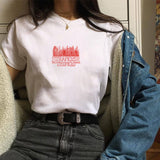 Stranger Things T Shirt Printed Polyester Crew Neck Women's T-shirt