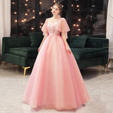 Women's Evening Dress Ball Gown Princess Quinceanera Wedding Dresses Pettiskirt Banquet Host Performance Costume Evening Dress Women