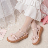Flat Dress Sandals Spring/Summer Bow Buckle Sandals for Women