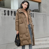 Women Winter Coats Puffer Jacket Down Coat Winter Loose Down Jacket Hooded Warm Duck Down Coat