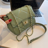 Sling Bags Diamond Plaid Women's All-Match Messenger Bag Chain Shoulder Bag