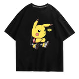 Men and Women Pokemon Pikachu T Shirt Cotton Short Sleeve T-shirt