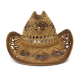 Straw Cowboy Hats Men and Women Outdoor Seaside Sun Protection Sun Hat Beach