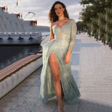 Lady Gaga Dress Banquet Evening Dress Dress Sequined Host Dress