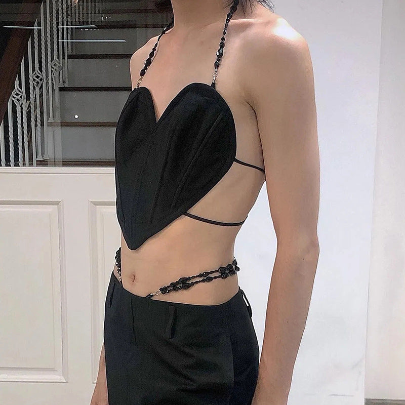 Music Festivals Rave Outfits Girls Tops Spring and Summer Women's Clothing Sexy Exposed Navel