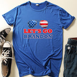 Let'S Go Brandon T Shirt Us Printed Short-Sleeved Top
