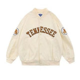 Cream Color Varsity Jacket Vintage Baseball Uniform