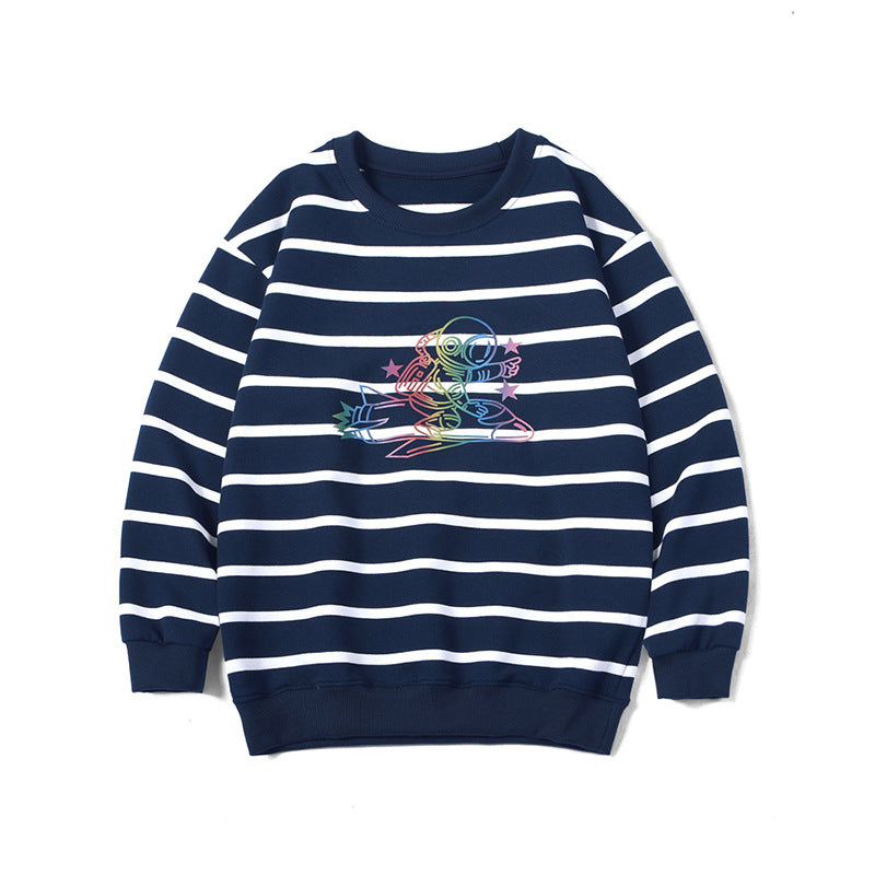 Children Boy Hoodie Spring Children's Clothing Boys' Striped Long Sleeve
