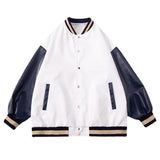 Jock Jacket PU Leather Men's Spring and Autumn Casual Jacket Loose All-Matching Men's Clothing Coat