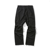 Man Fall Outfits Cargo Pants Ribbon Straight-Leg Trousers Hot Drilling Overalls Loose Flared Suit Pants for Men and Women